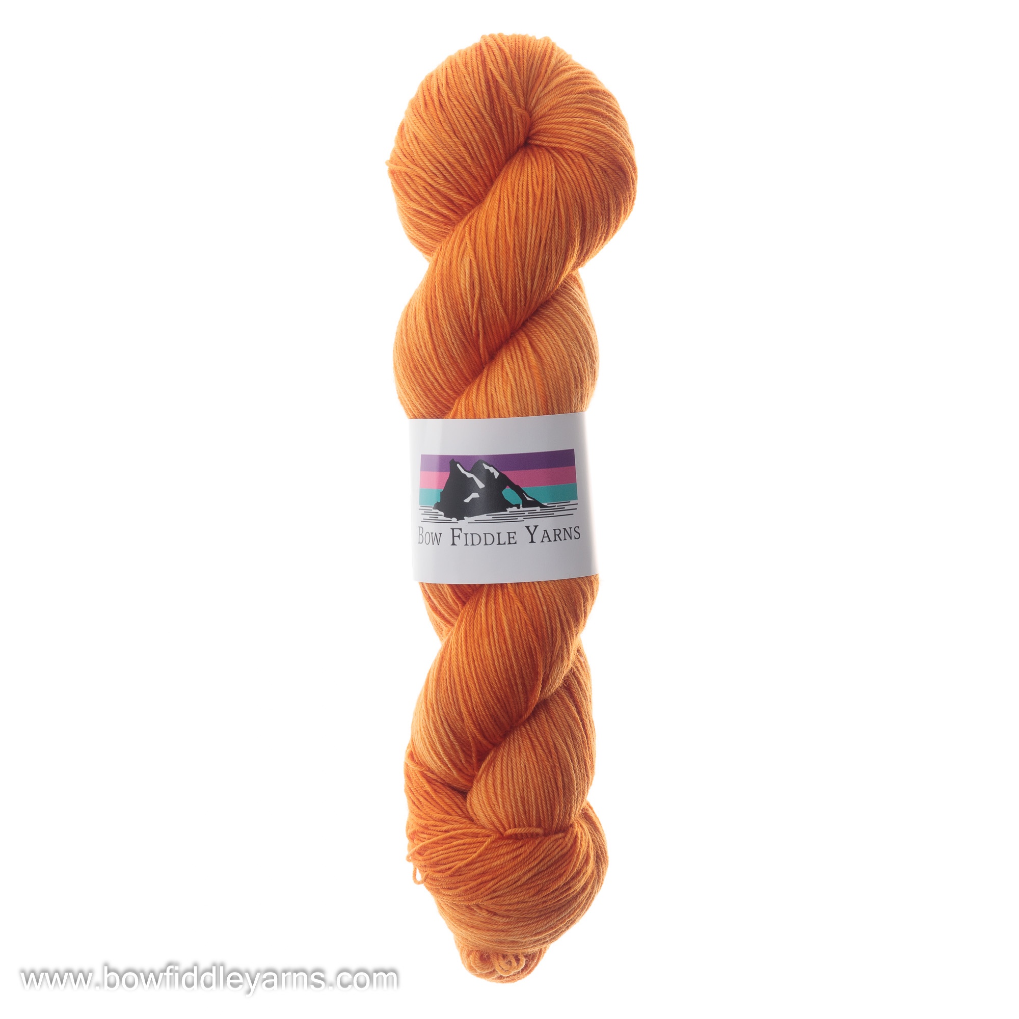 Pumpkin 150g Superwash Merino 4ply / fingering weight hand dyed yarn