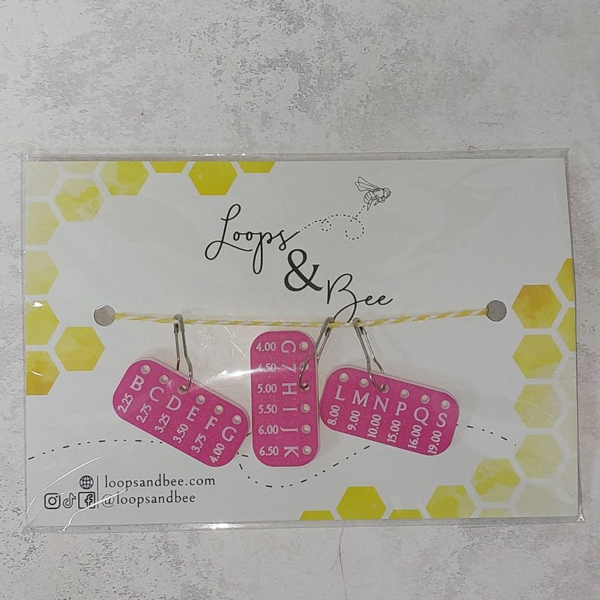 Hook minder set from Loops and Bee - Pink