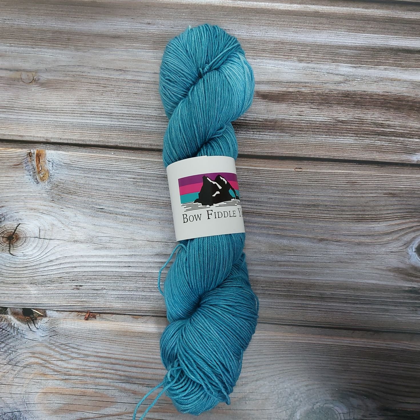 100g 4 ply Superwash Merino and Nylon hand dyed yarn - Kingfisher Blue, Blues