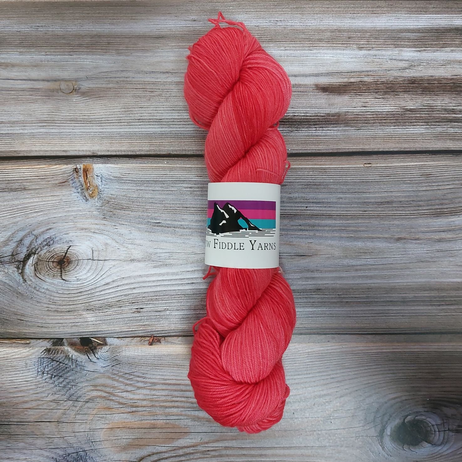 100g 4 ply Superwash Merino and Nylon hand dyed yarn - Cardinal, Reds