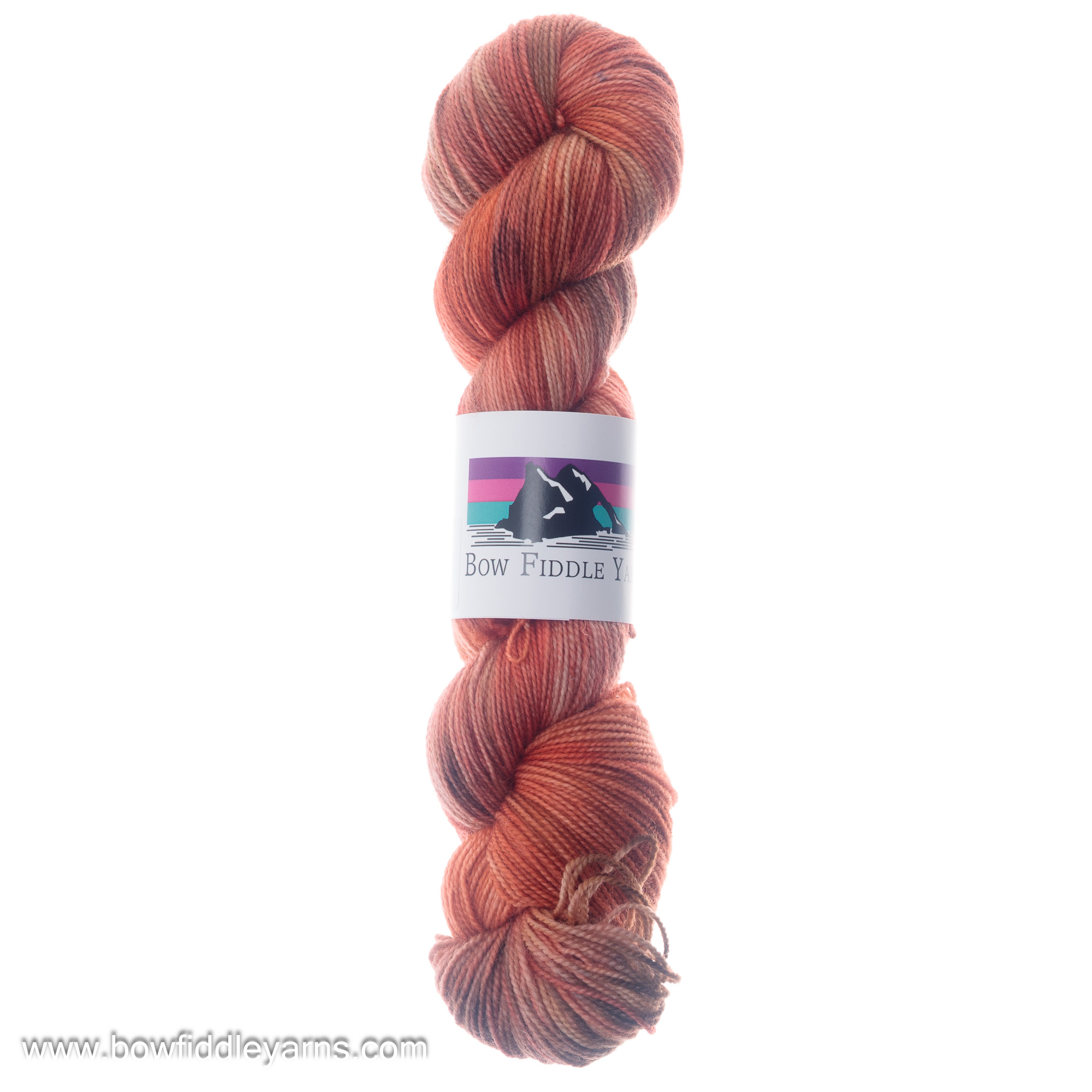 Tough Sock Blue Faced Leceister hand dyed yarn - Ginger