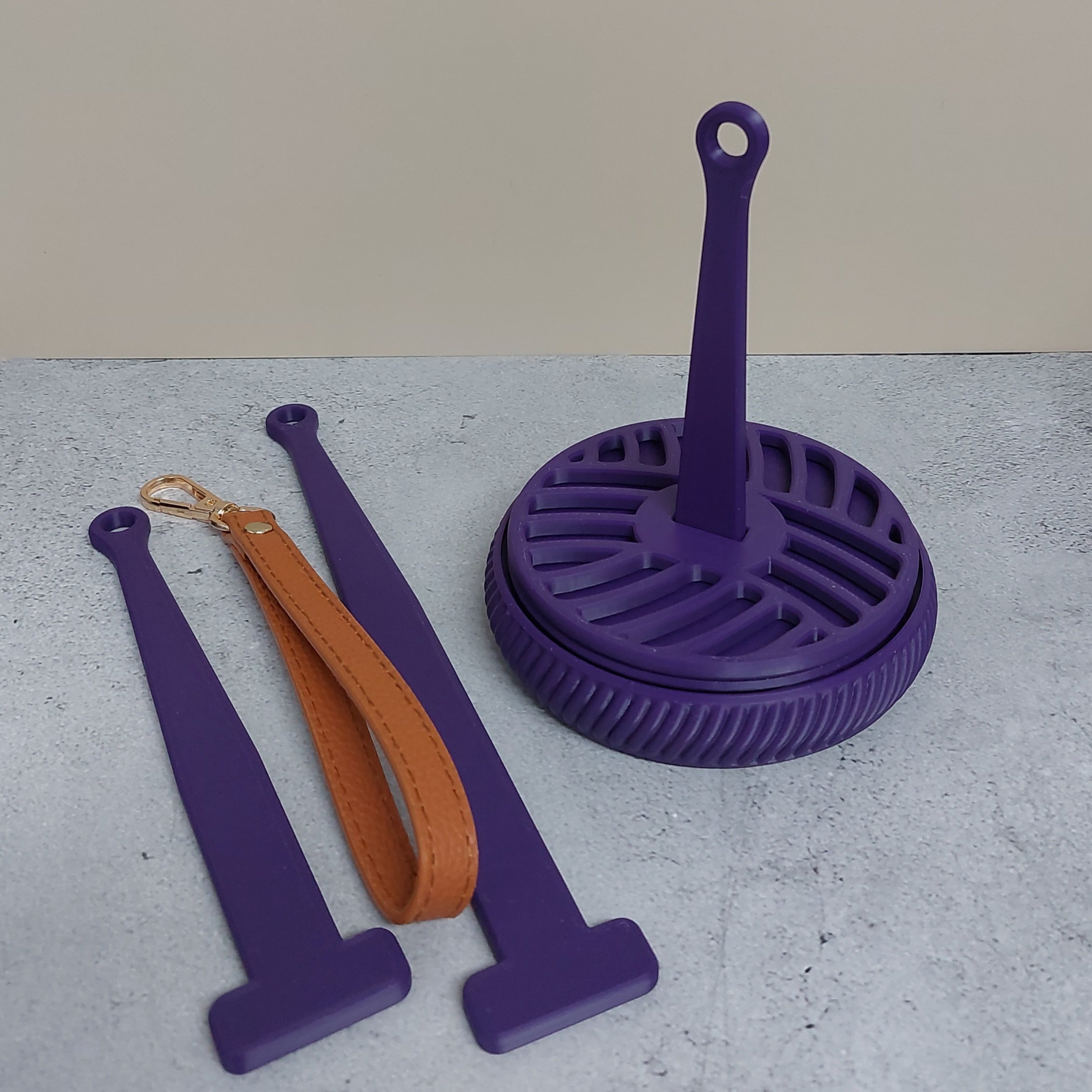 Yarn Spinner Gift Set – 3D Printed - Dark Purple
