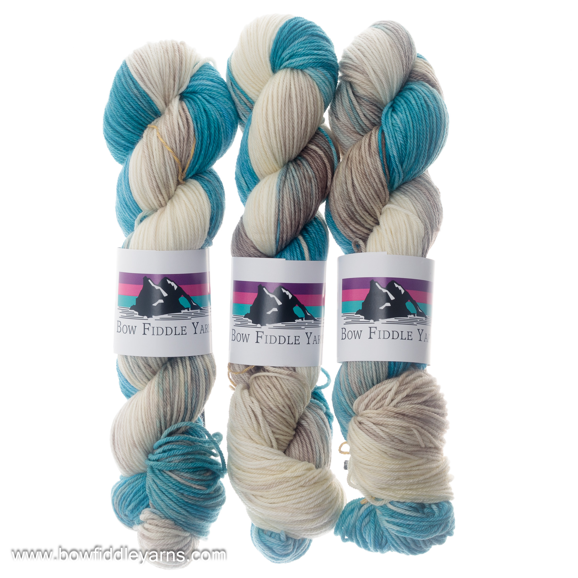 Cullen Beach 100g DK weight Superwash merino and nylon hand dyed yarn