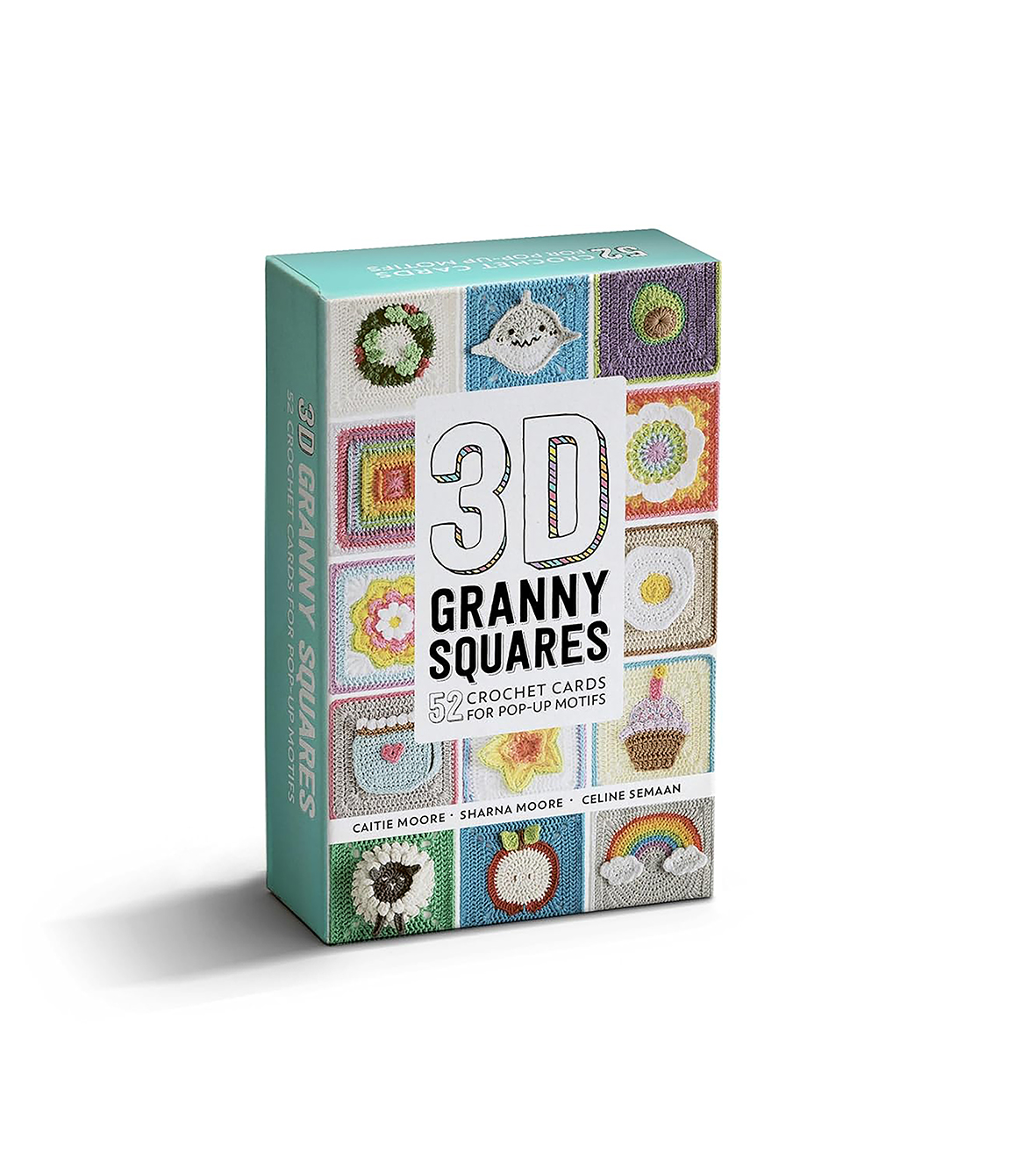 3D Granny Square Cards by Celine Semaan