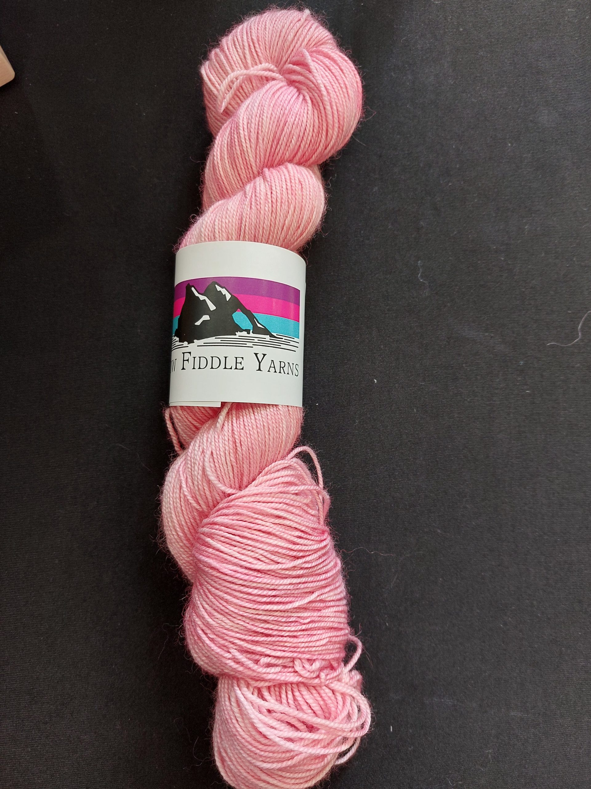Semi Solid colours 100g Sport weight BFL Silk and nylon hand dyed yarn - Strawberry Mousse