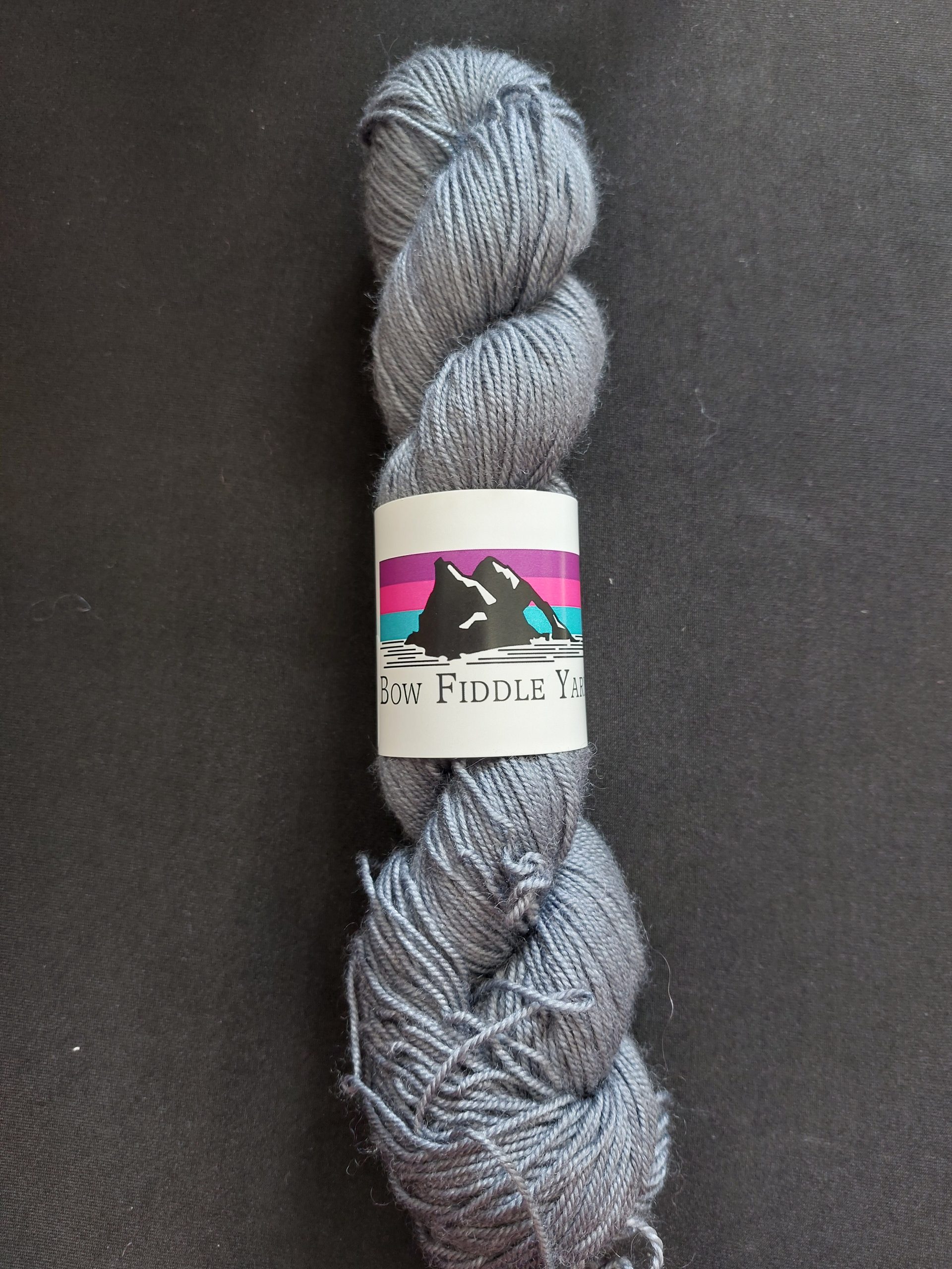 Semi Solid colours 100g Sport weight BFL Silk and nylon hand dyed yarn - Dorian Gray