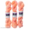Neon Peach 100g 4 ply Superwash Merino and Nylon hand dyed yarn
