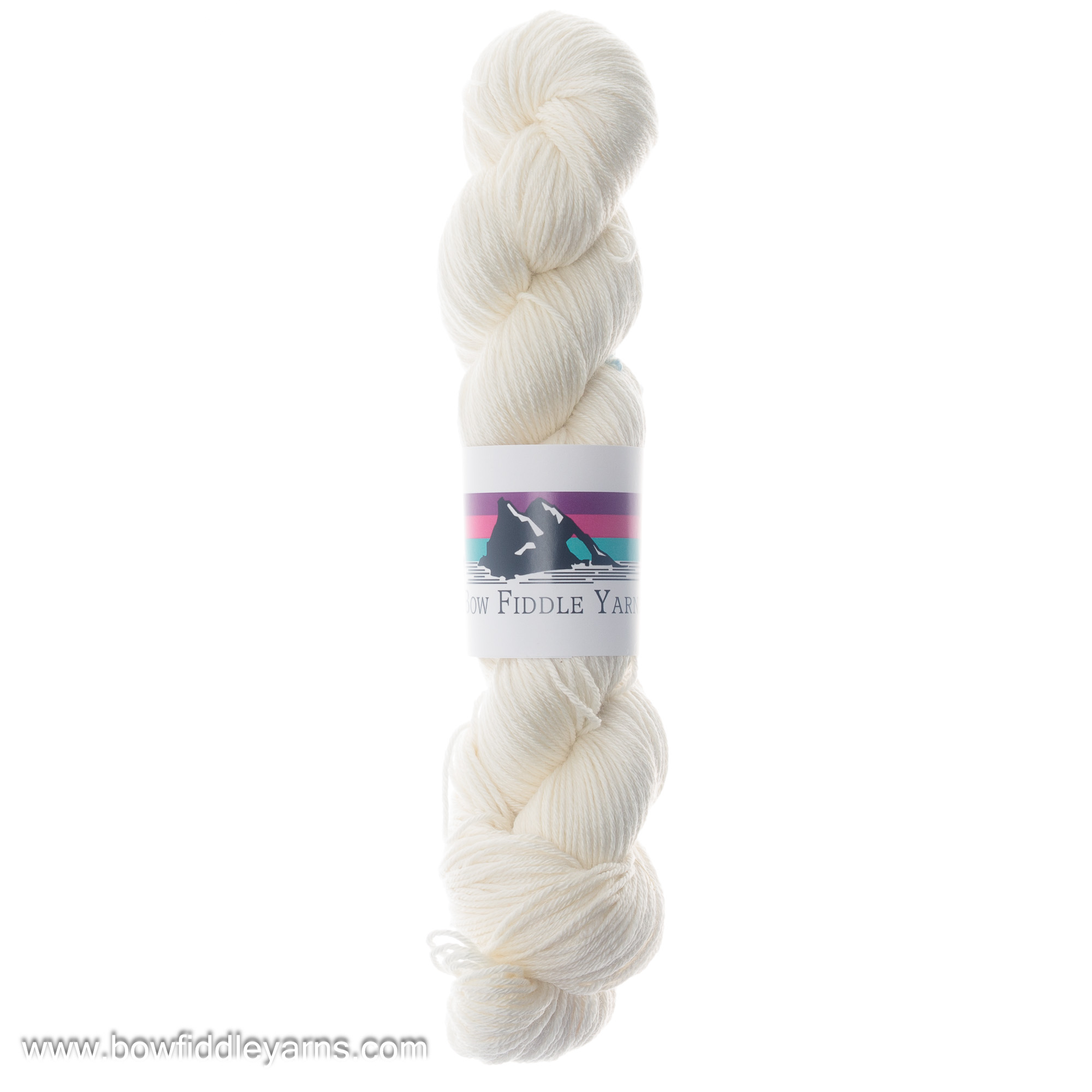 Pearl 100g 4 ply Superwash Merino and Silk hand dyed yarn