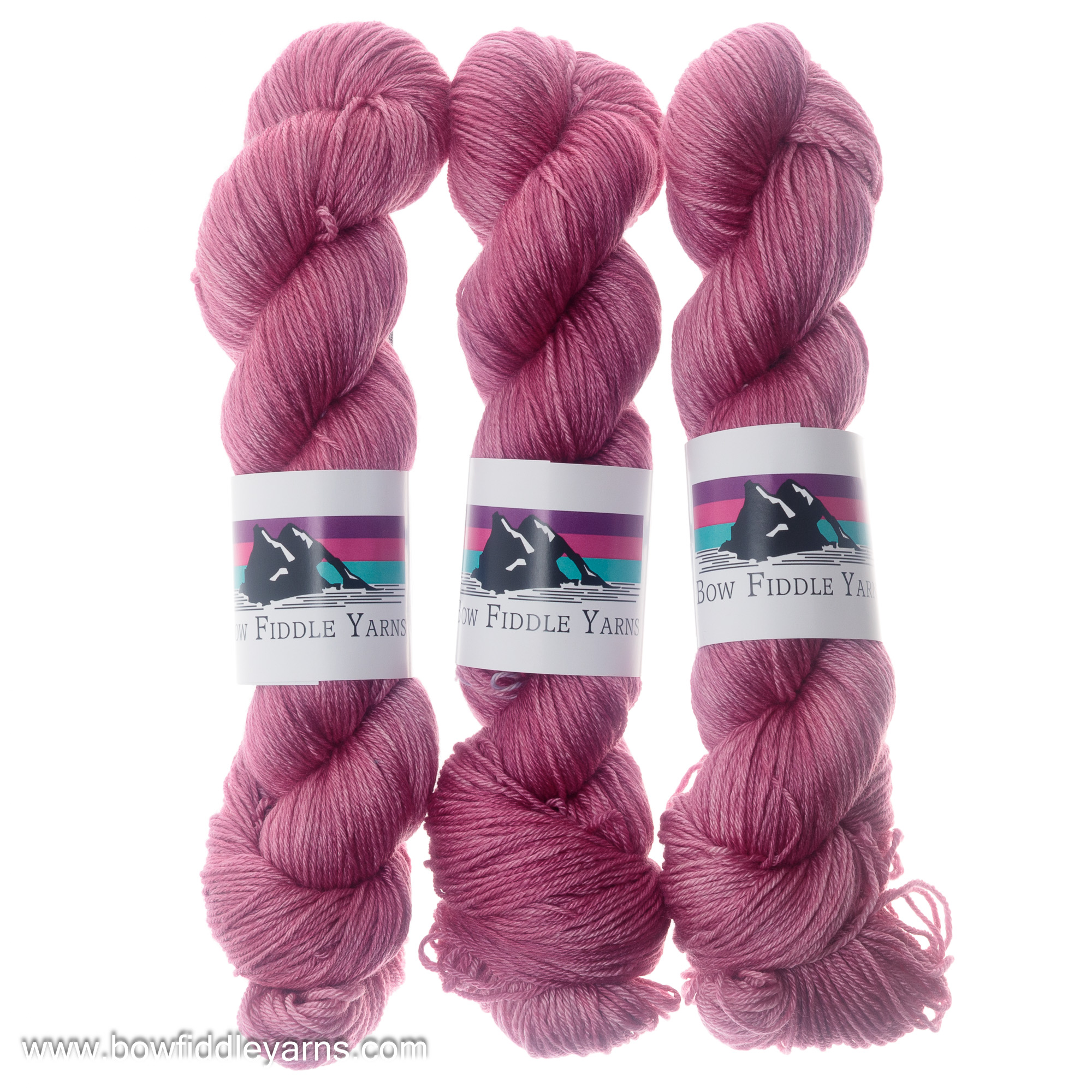 Crushed 100g 4 ply Superwash Merino and Silk hand dyed yarn