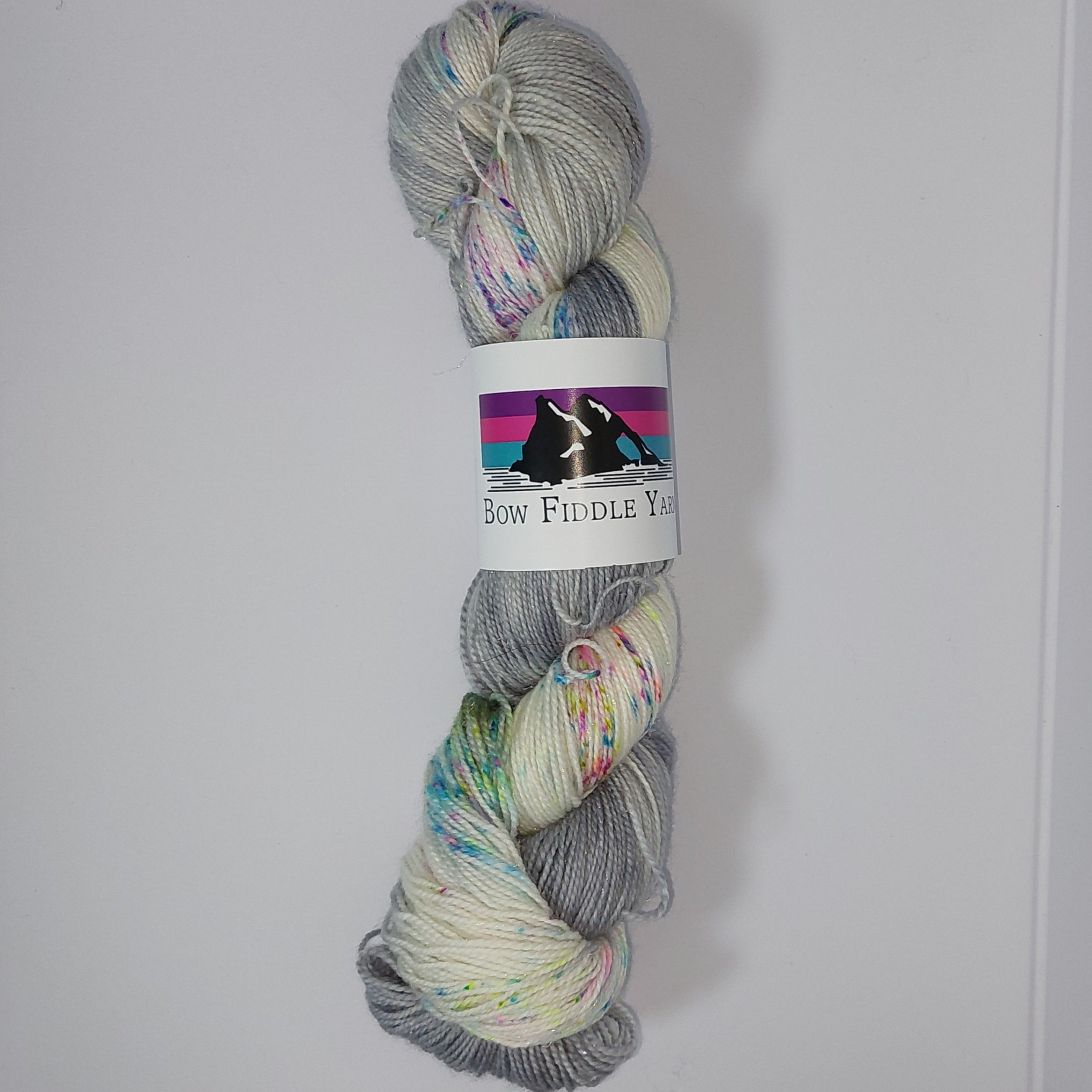 Smoke on the Water hand dyed yarn - 4ply mermaid sparkle